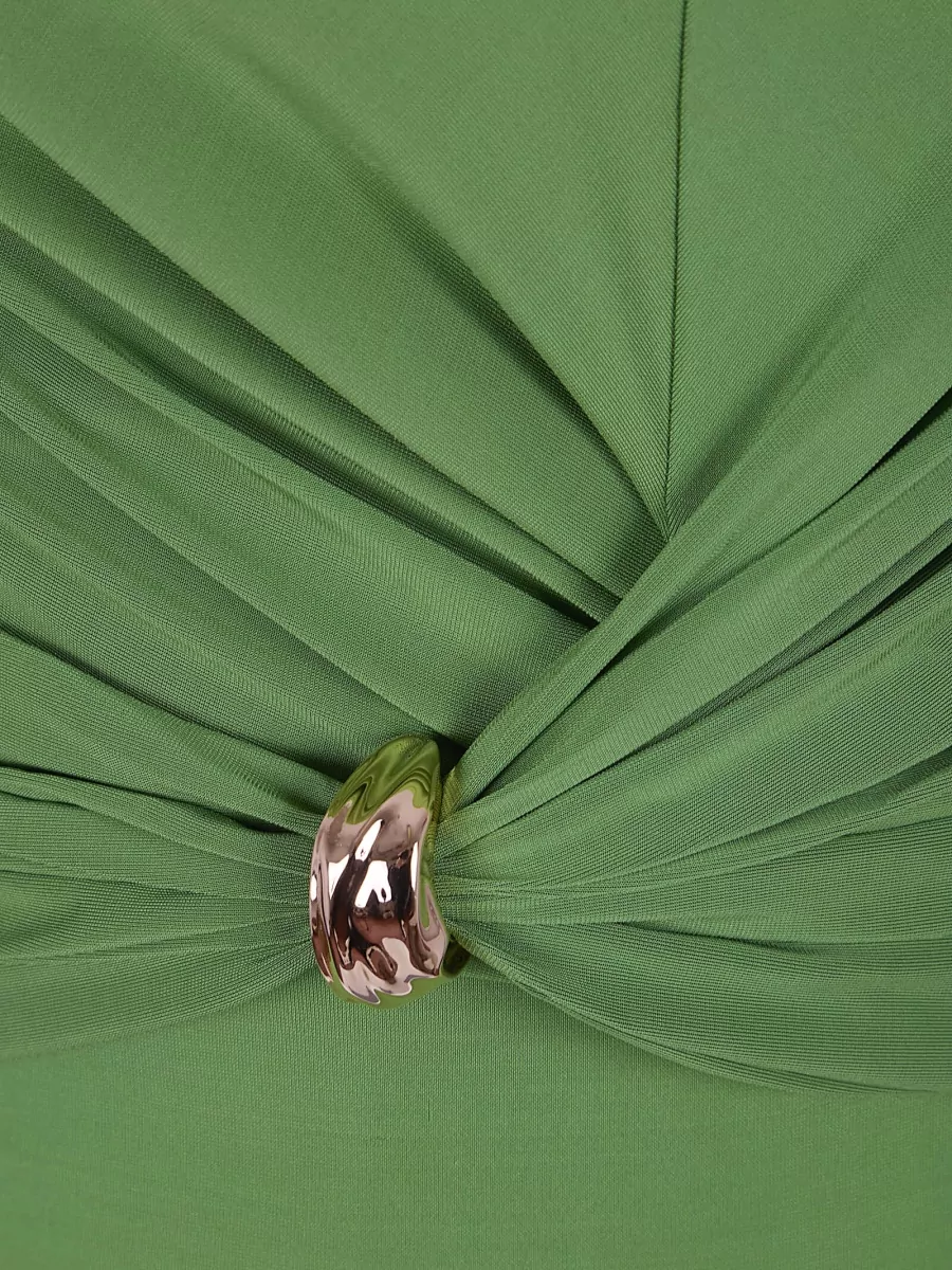 Elisabetta Franchi Draped Sleeveless Top