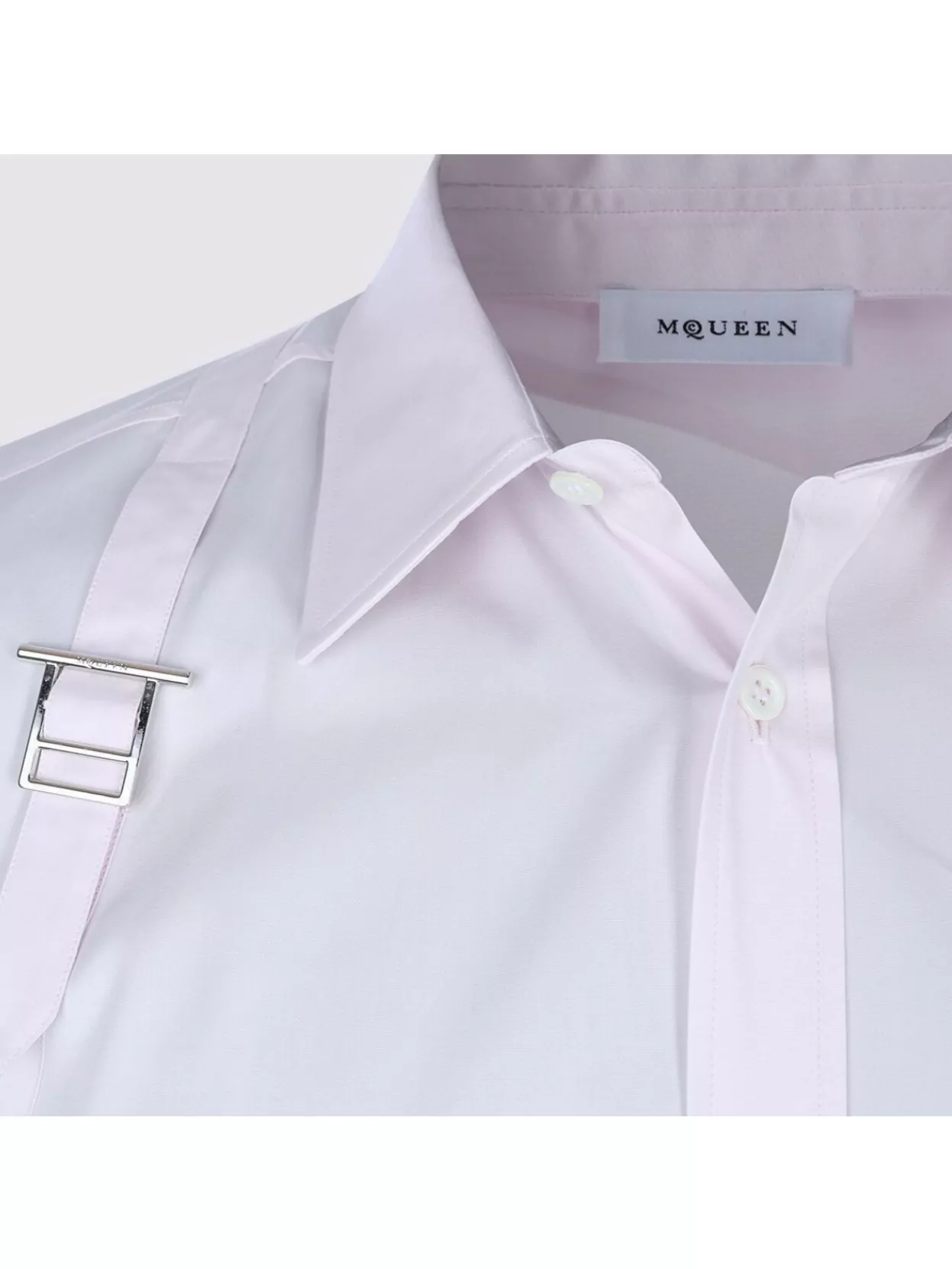 Alexander Mcqueen Casual Shirt With Button-Down Collar And Buckle Detail