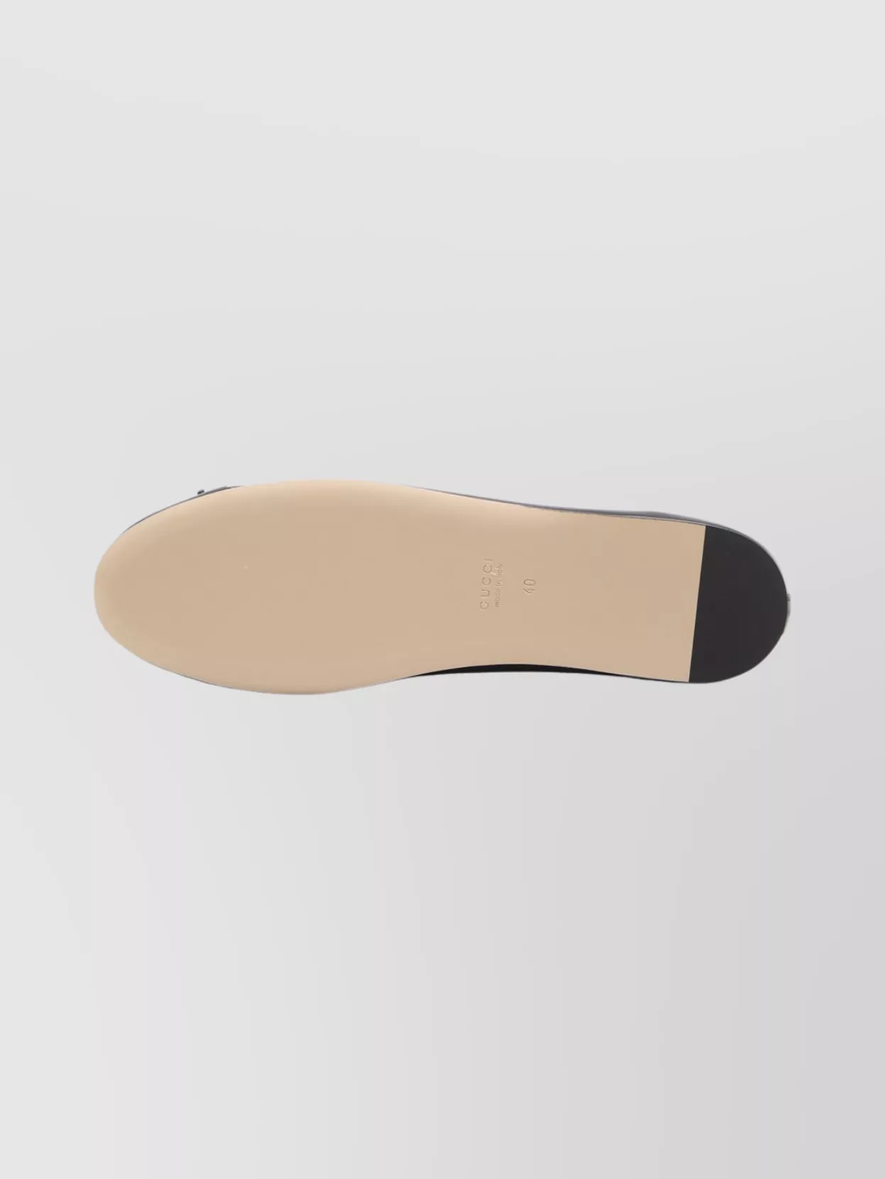 Gucci Leather Ballerina Flats Bow Accent