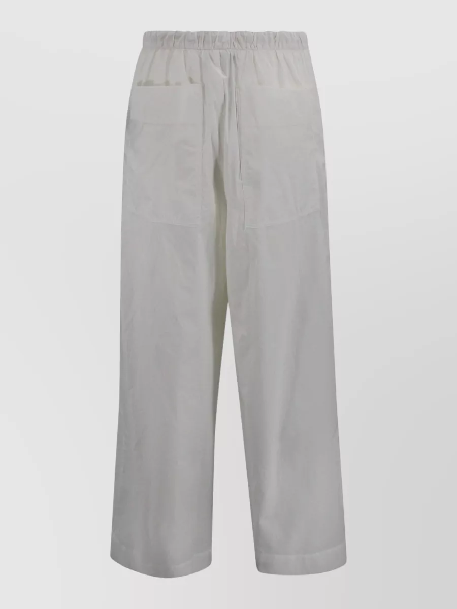 Soeur High-Rise Wide-Leg Cotton Trousers