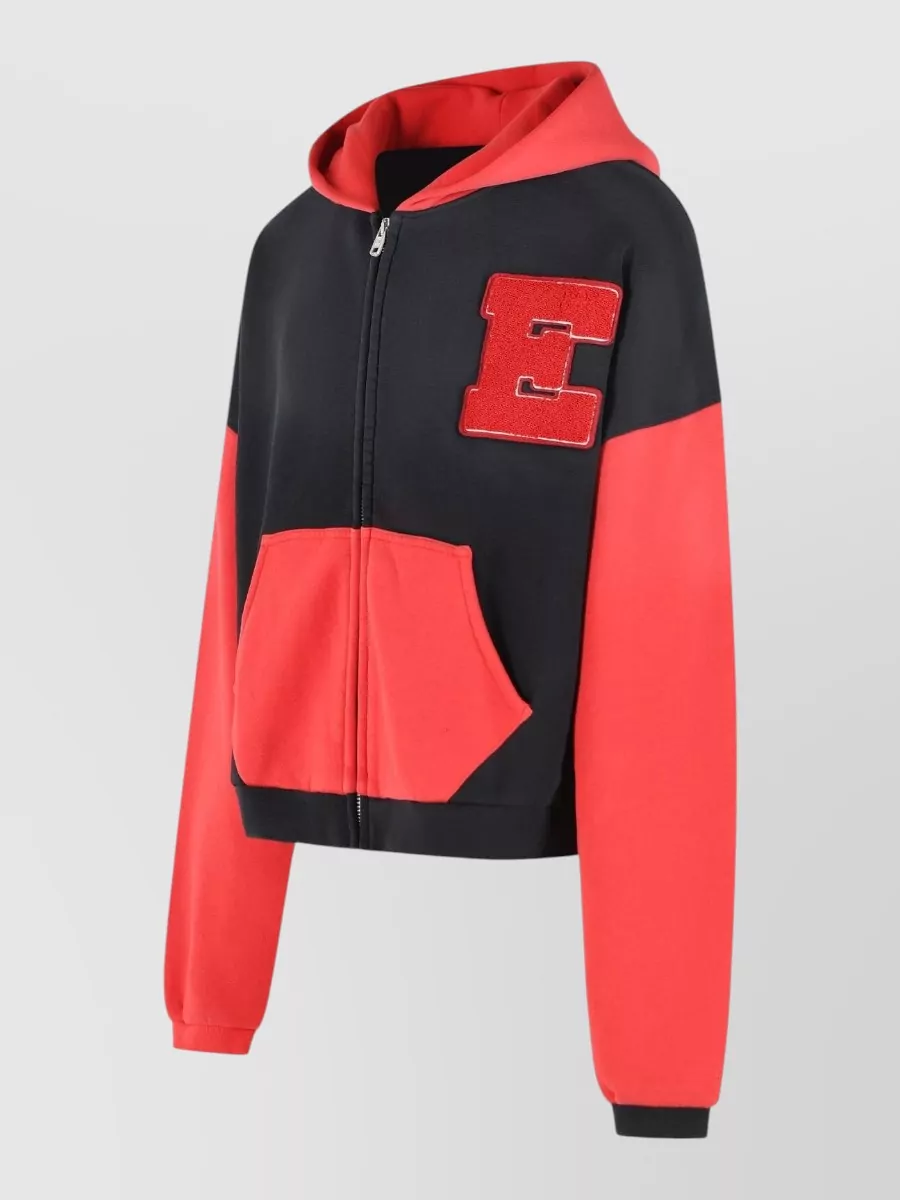 Erl Cotton Varsity Hooded Jacket