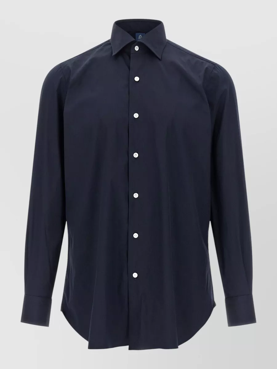 Finamore napoli cotton long-sleeve shirt