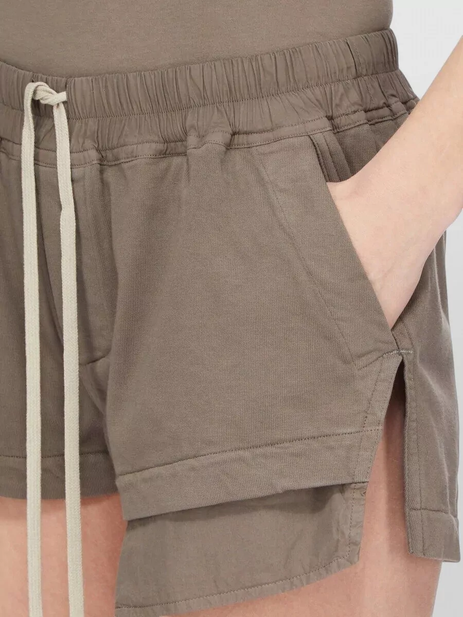 Rick Owens Drkshdw cotton high-low loungewear shorts