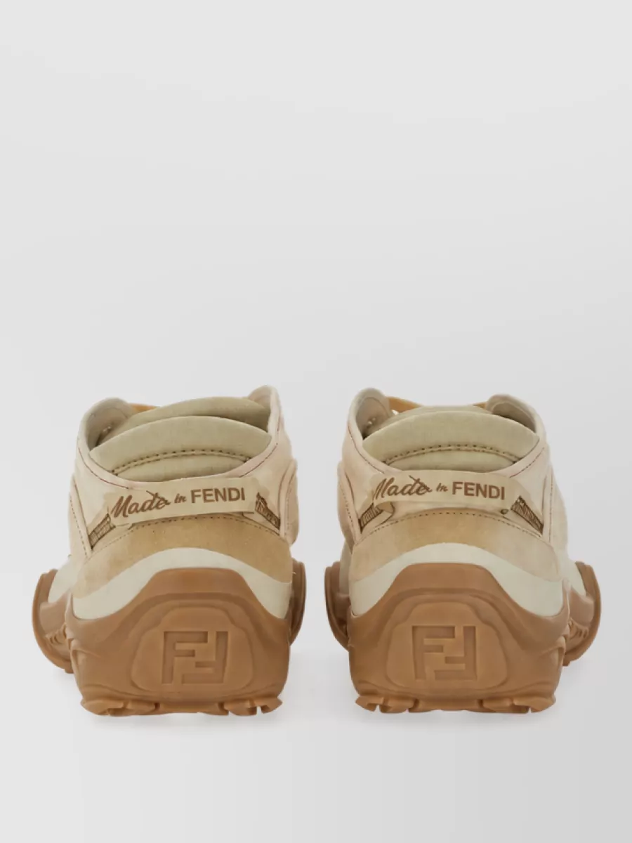 Fendi Cotton Low-Top Sneakers