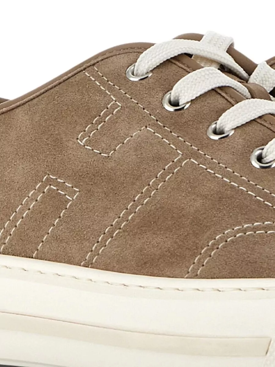 Hogan Suede Leather Low-Top Sneakers