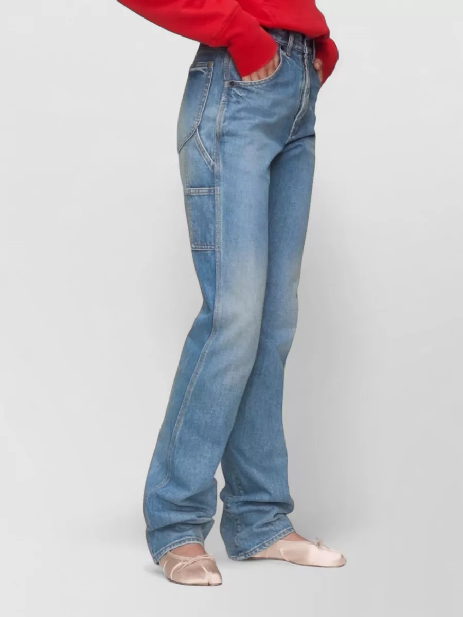 Maison Margiela Straight Leg Denim Trousers Carpenter Pocket