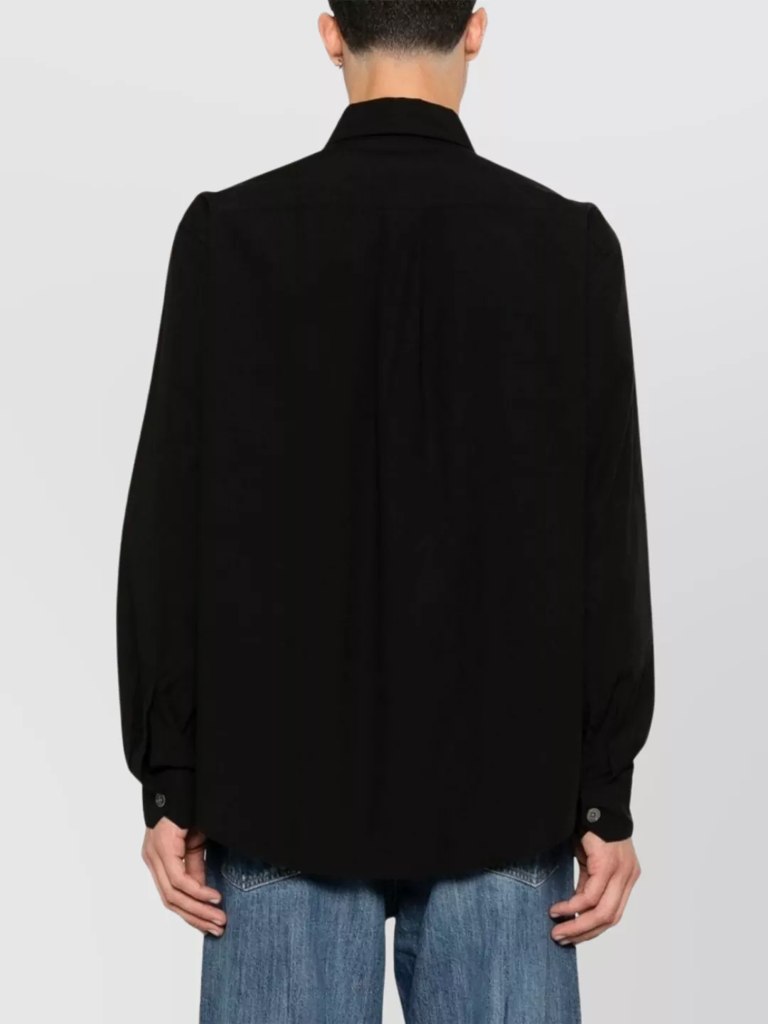 Our Legacy Beyond Buttoned Cuffs Long Sleeve Shirt In Black