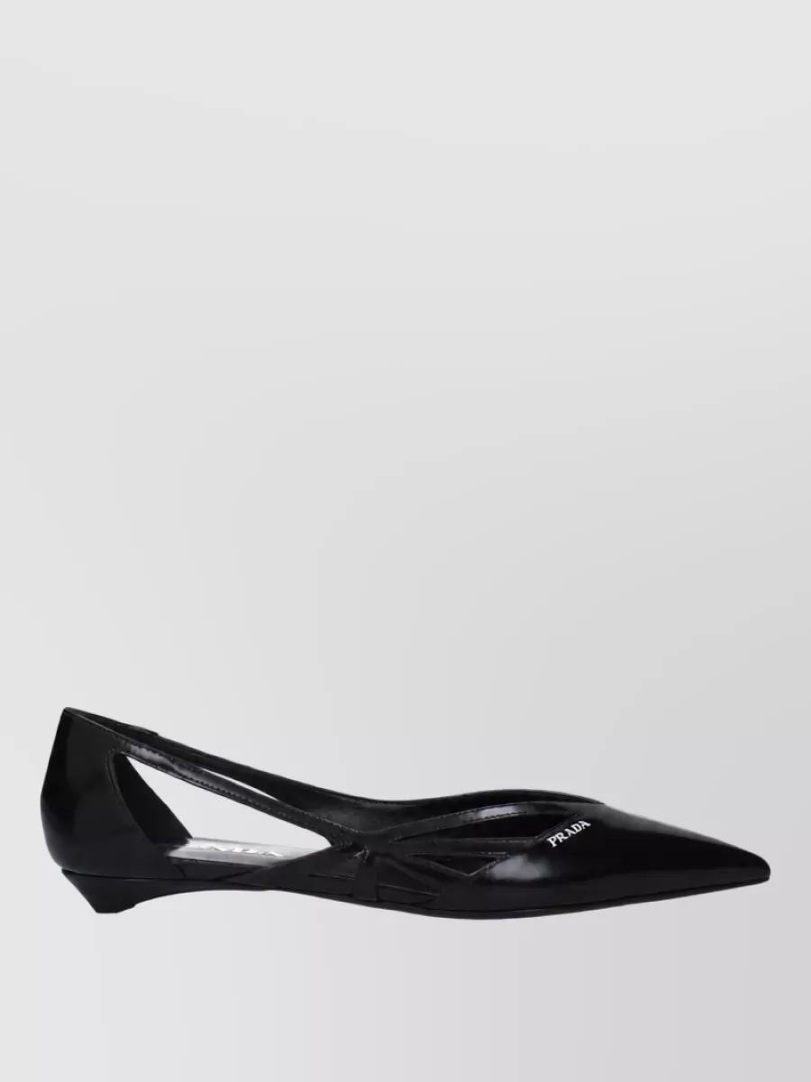 Prada Leather Ballet Pumps