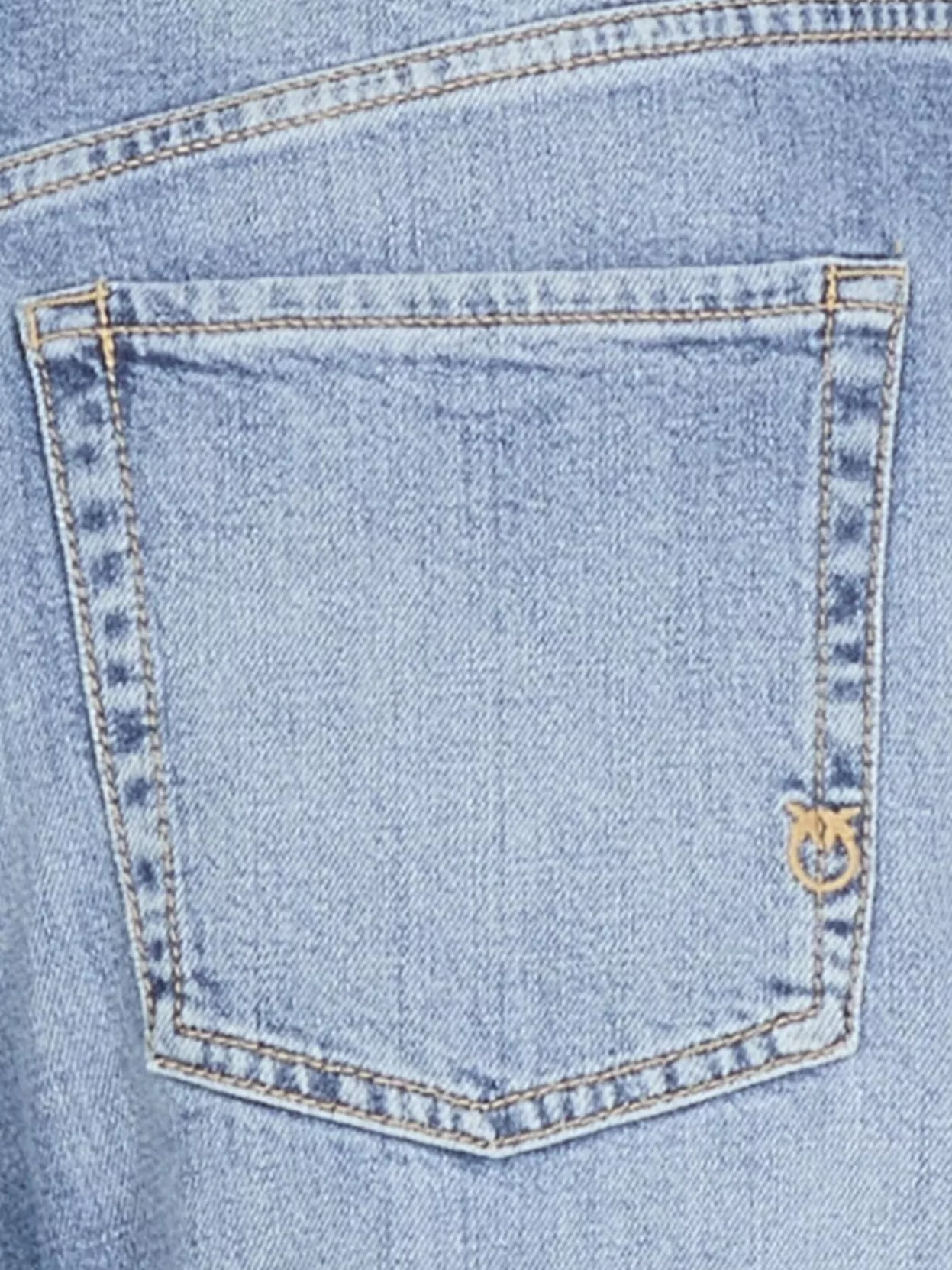 Pinko Straight Leg Jeans With Contrast Stitching