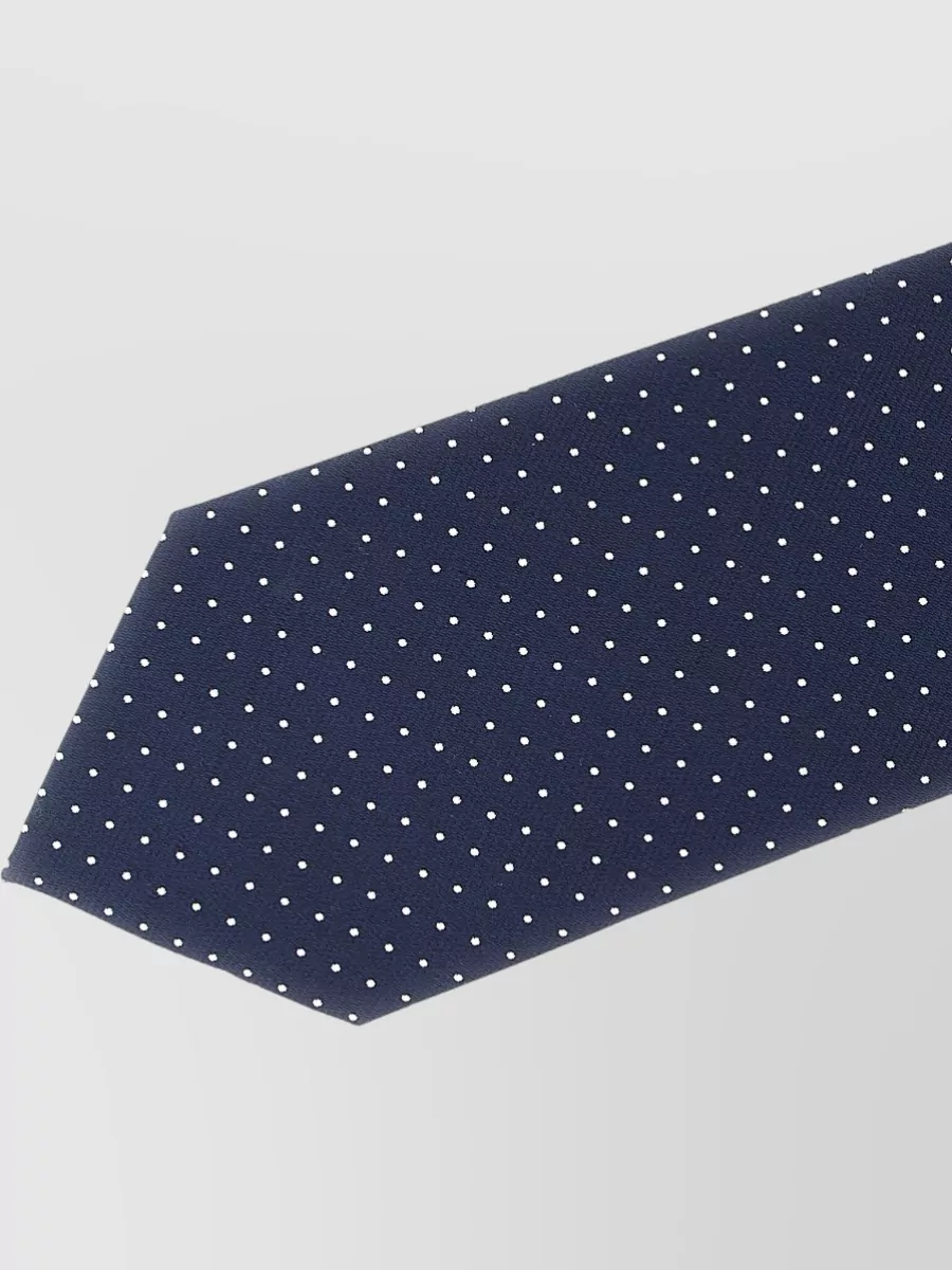 Brioni Slim Polka Dot Pointed Tip Tie Italy