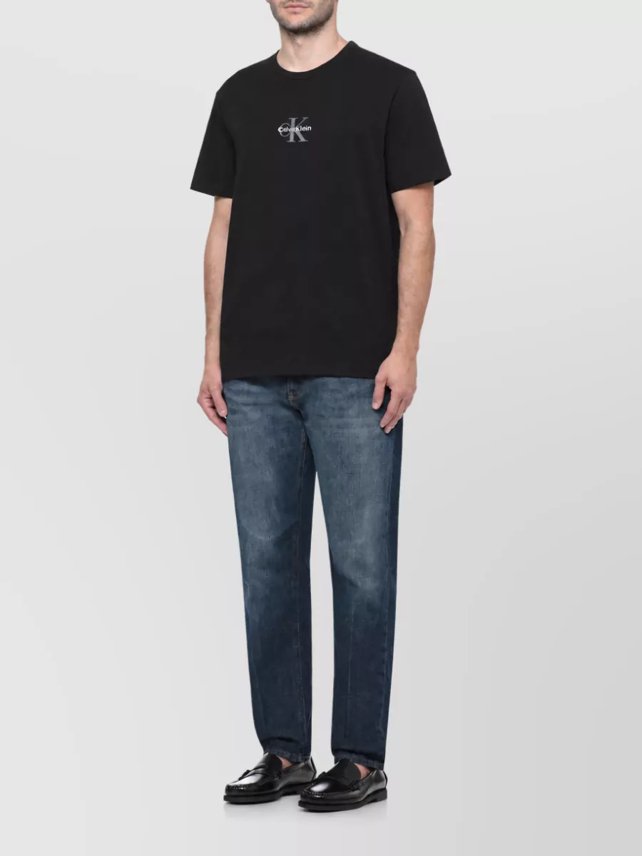 Calvin Klein Cotton Logo Print Short Sleeve T Shirt