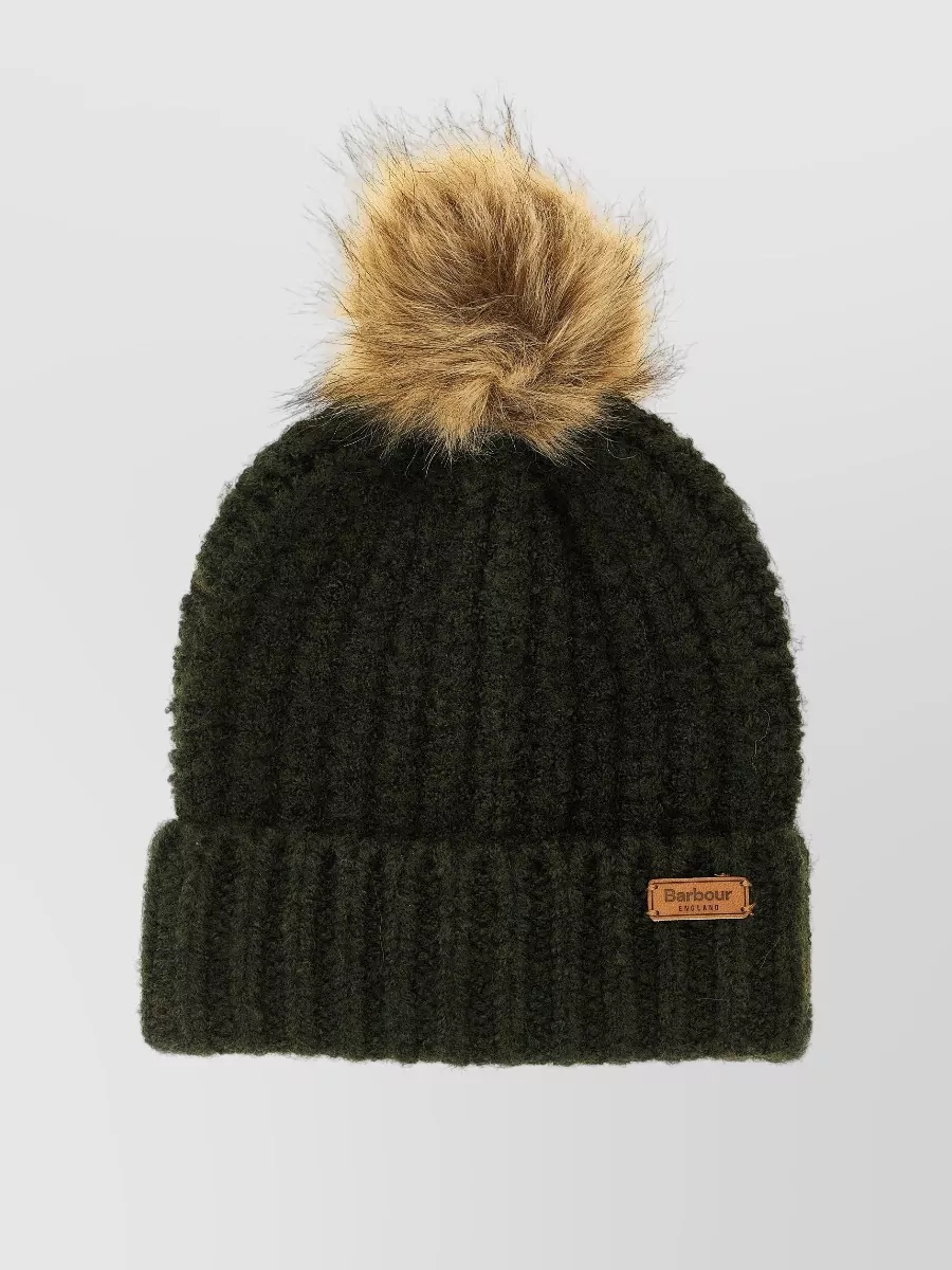 Barbour ribbed beanie and scarf set