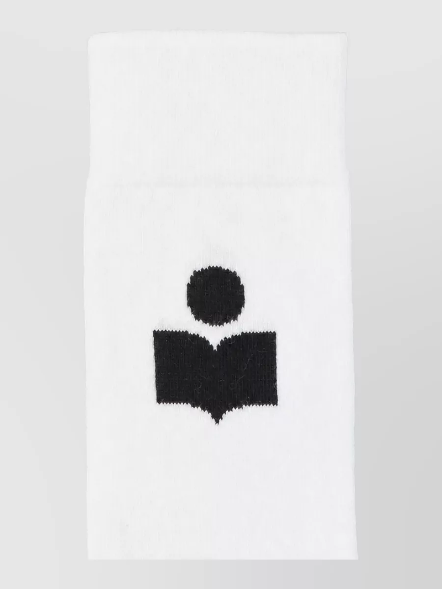 Isabel Marant Ribbed Logo Socks
