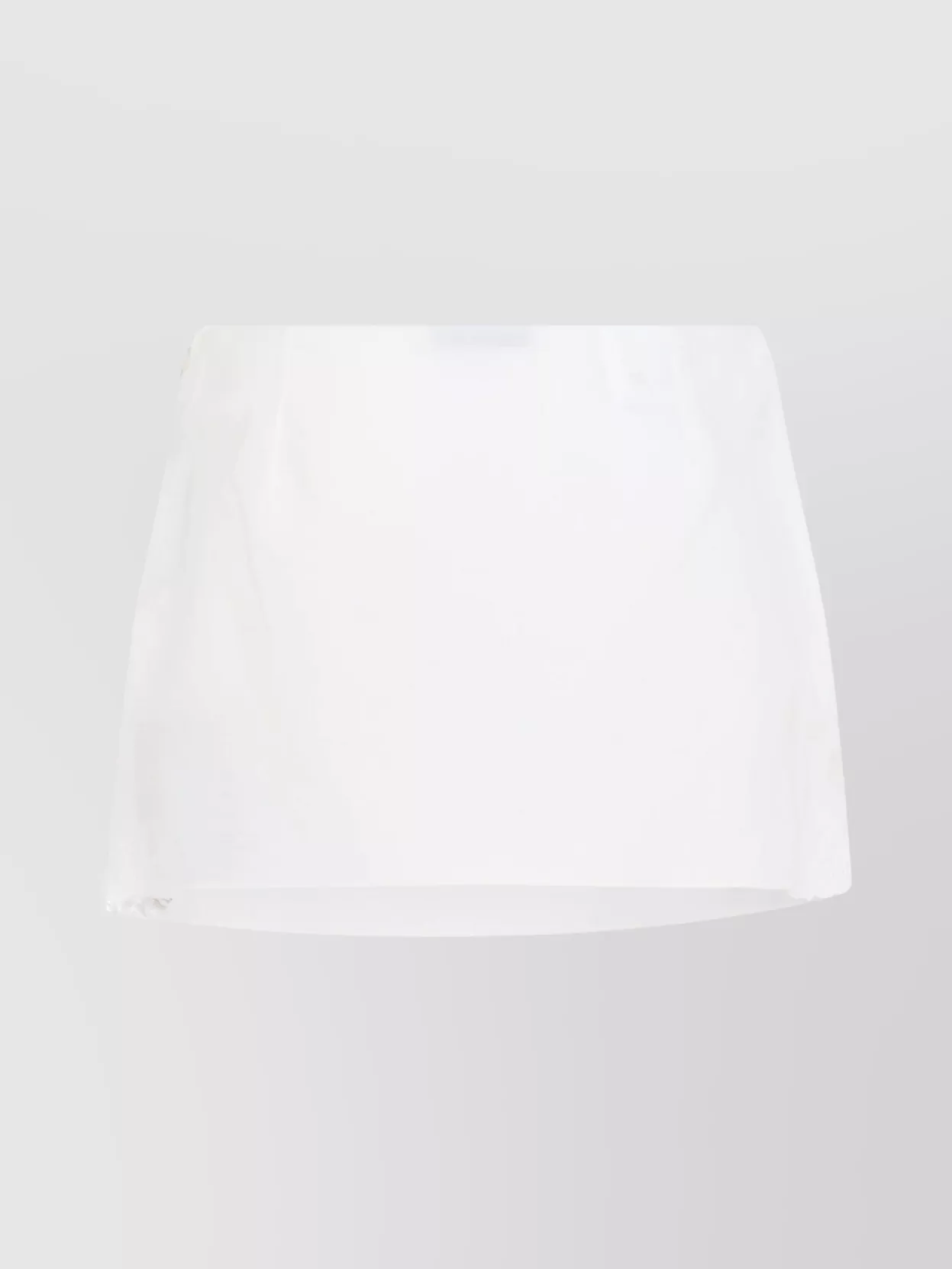 MIU MIU EMBROIDERED MINI SKIRT LACE INSERTS
