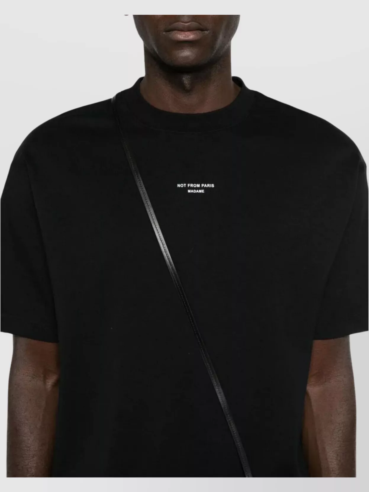 Drôle De Monsieur Crew Neck Slogan T-Shirt With Straight Hem