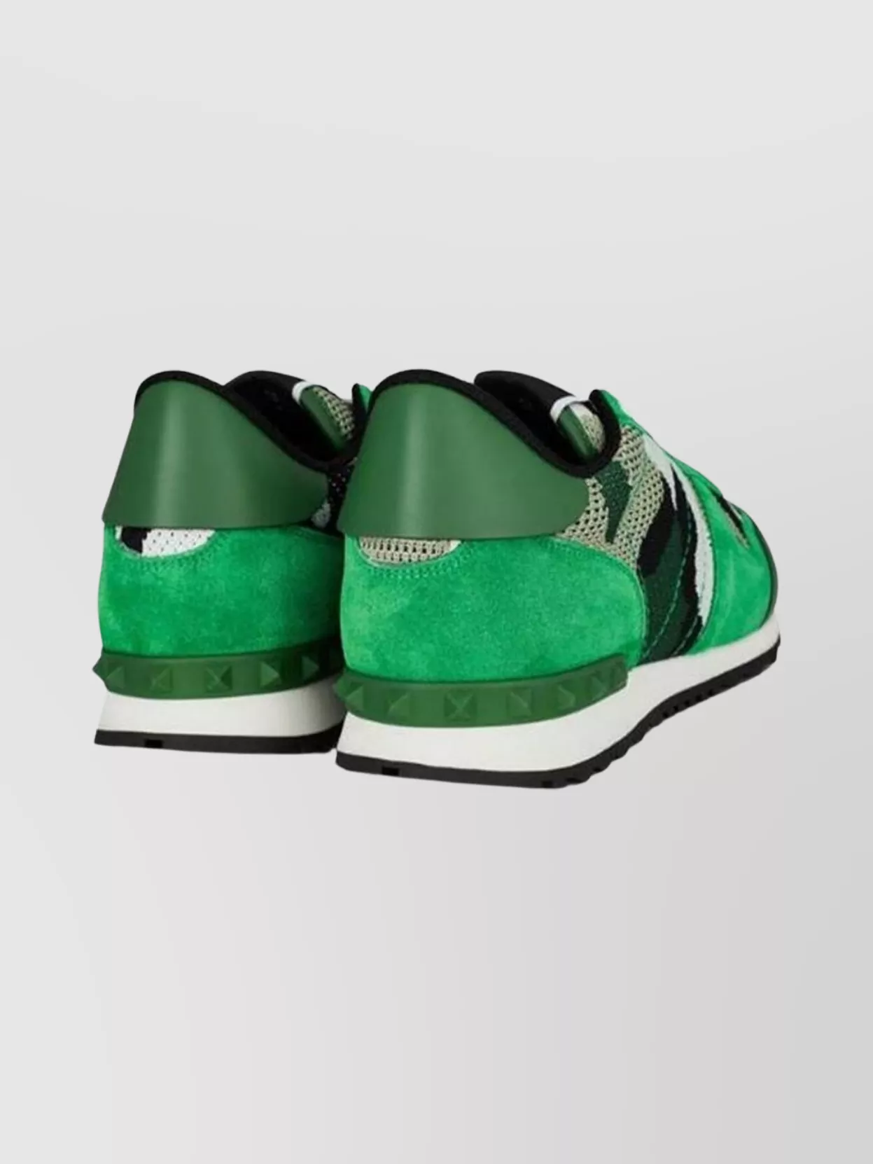 Valentino Garavani Camouflage Sneakers With Mesh And Rubber Sole