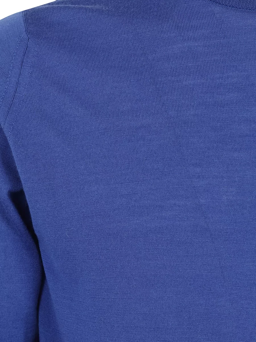 John Smedley Merino Wool Crewneck Long-Sleeve Pullover