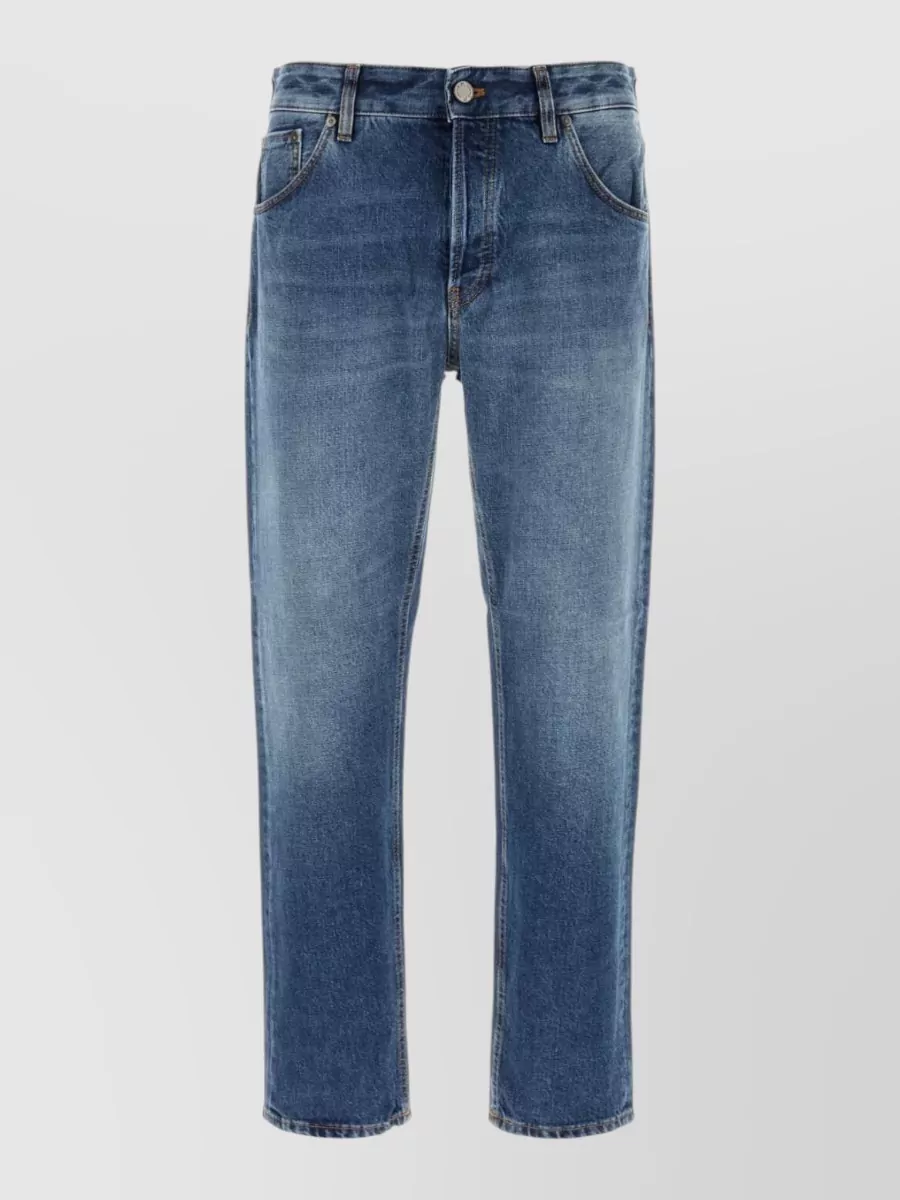 Pt Torino denim straight-leg trousers