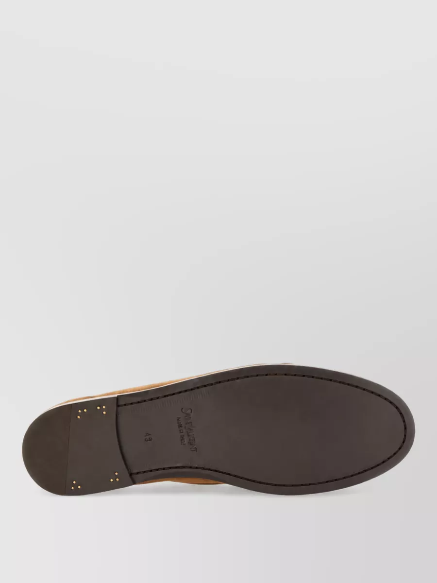 Saint Laurent Suede Leather Loafers