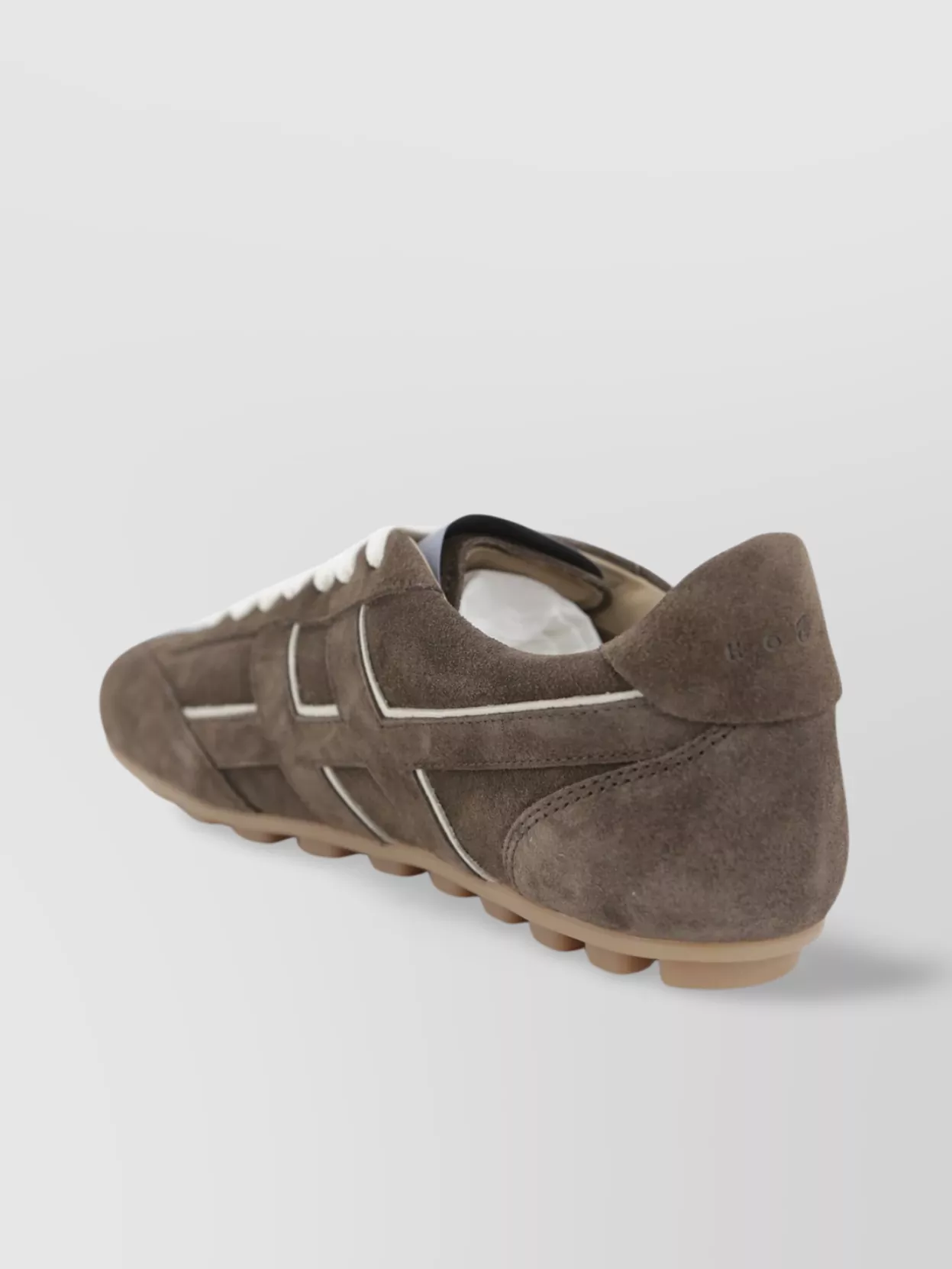 Hogan Lace-Up Football Sole Suede Sneaker