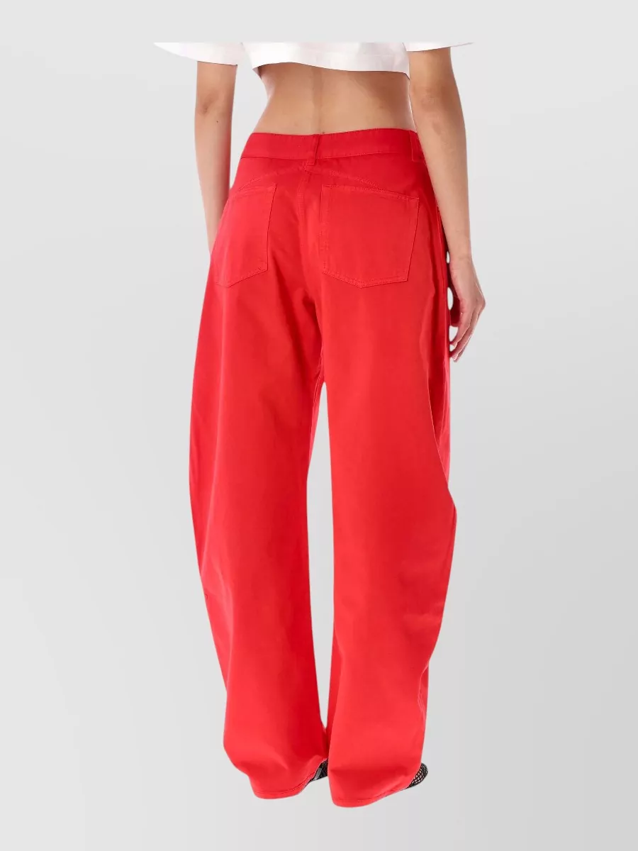 Alaïa Denim High-Rise Rounded-Leg Jeans