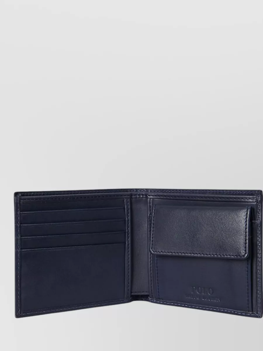 Ralph Lauren Foldable Wallet Embroidered Design Cardholder