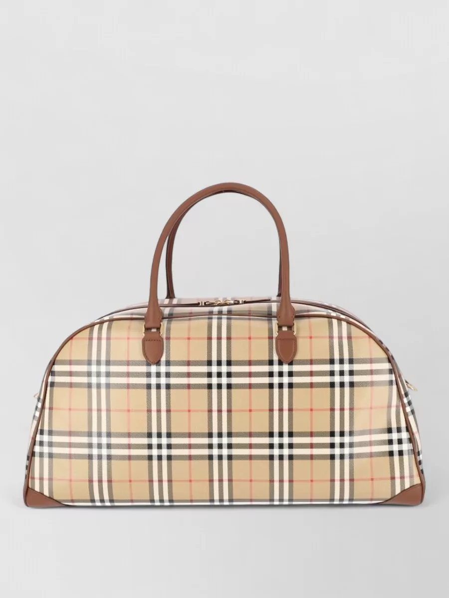 Burberry check travel bag