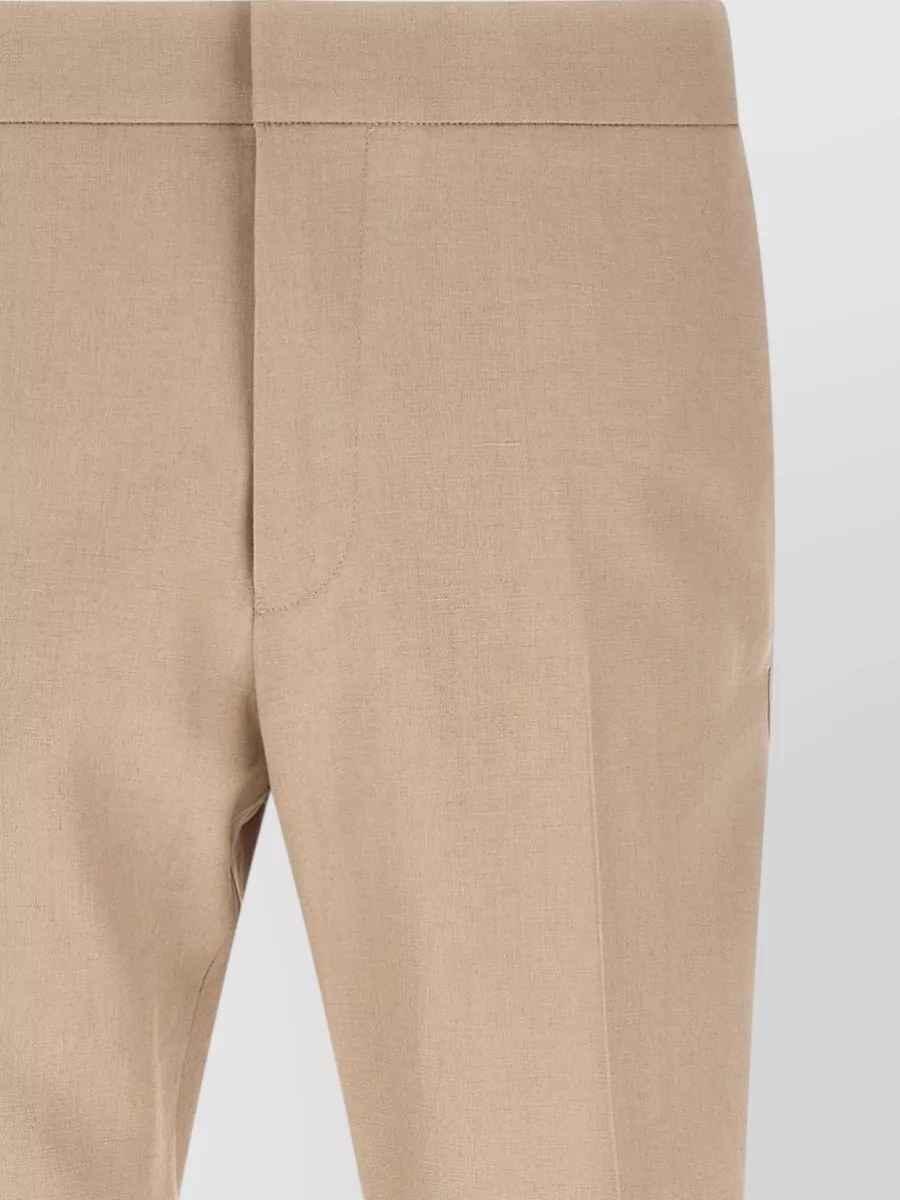 Zegna Linen Straight-Leg Tailored Shorts