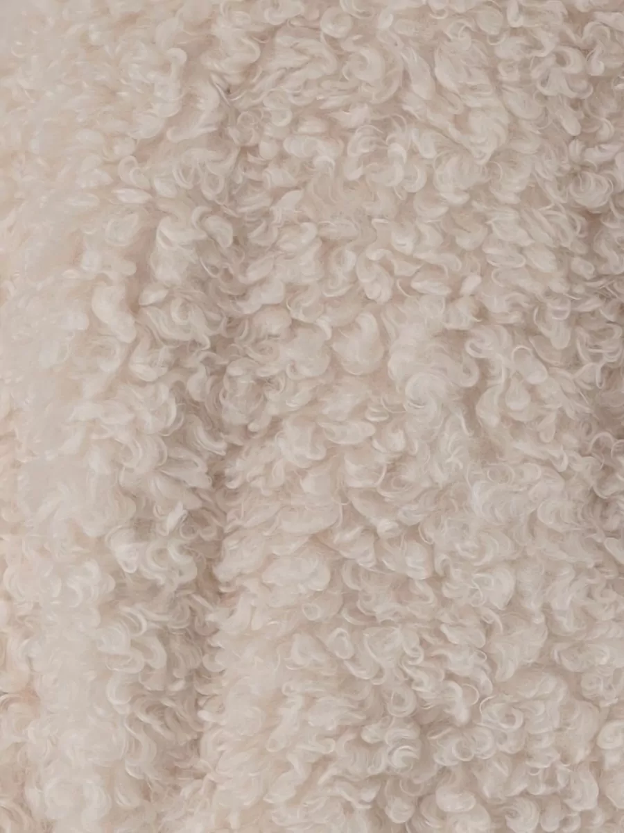 Stand Studio Faux Fur Oversized Cropped Jacket