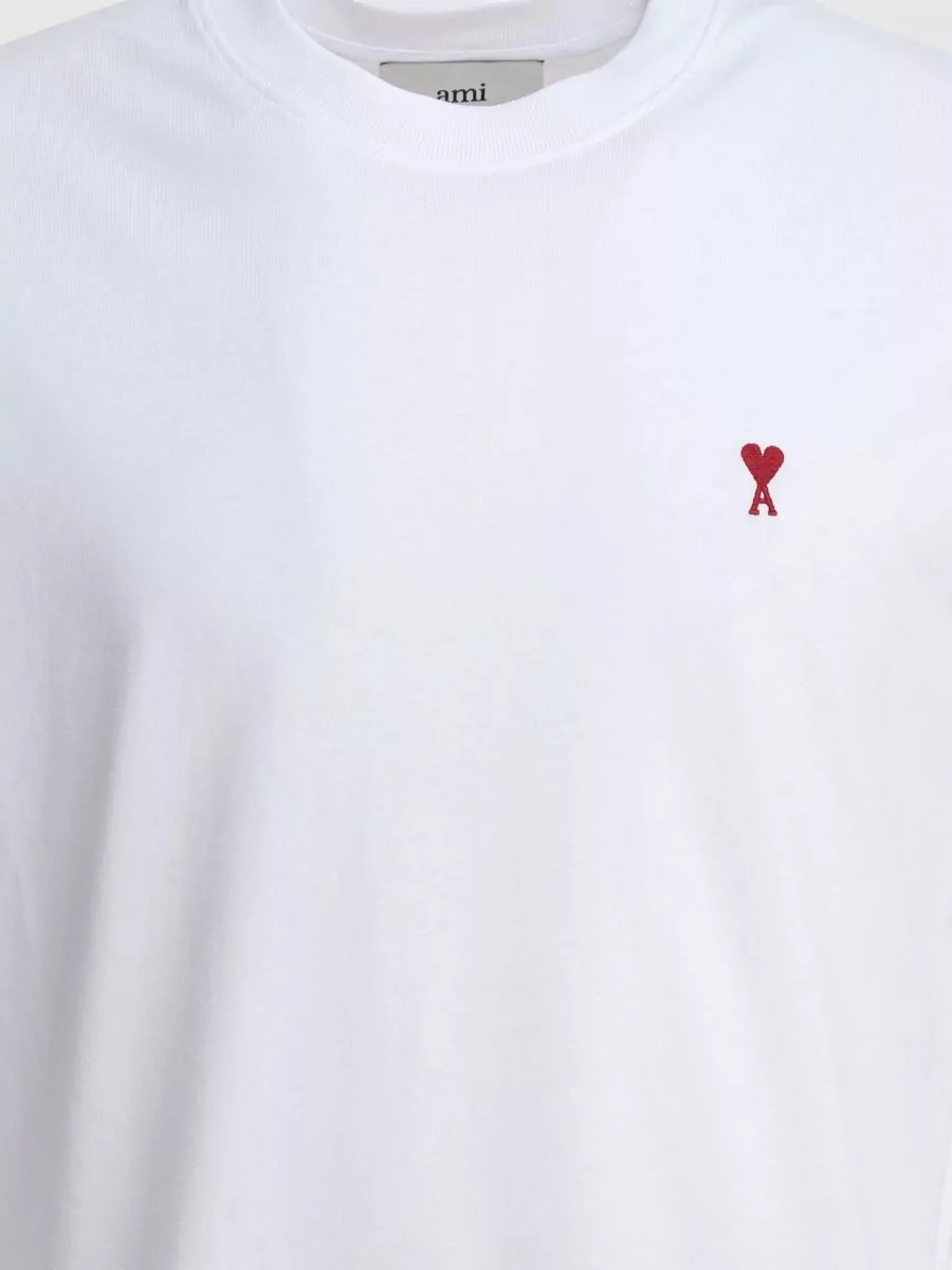 Ami Paris Organic Cotton Crewneck T-Shirt