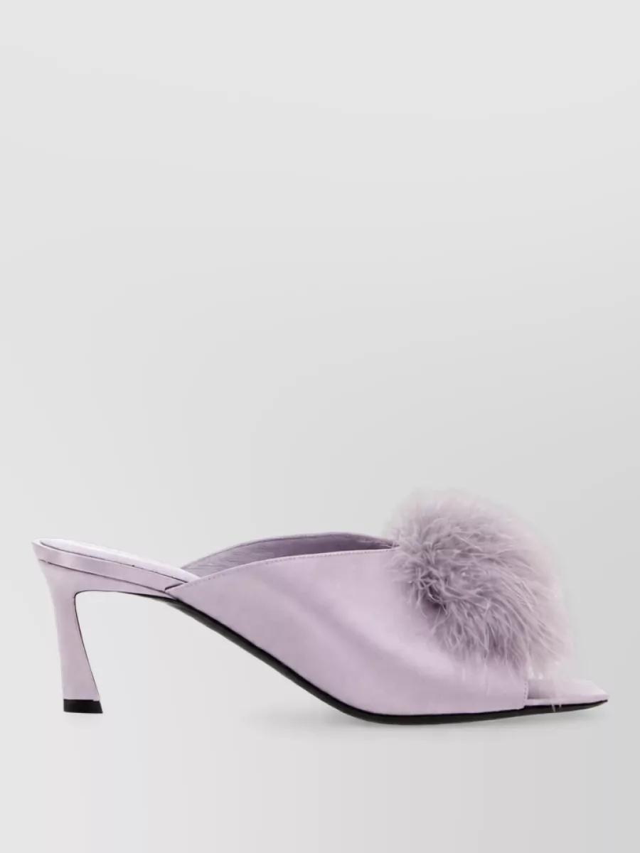 Saint Laurent silk mules