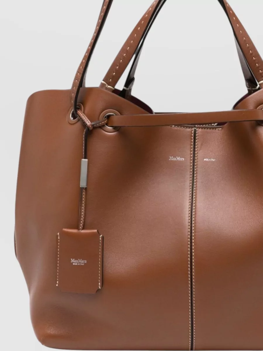 Max Mara Leather Bucket Bag