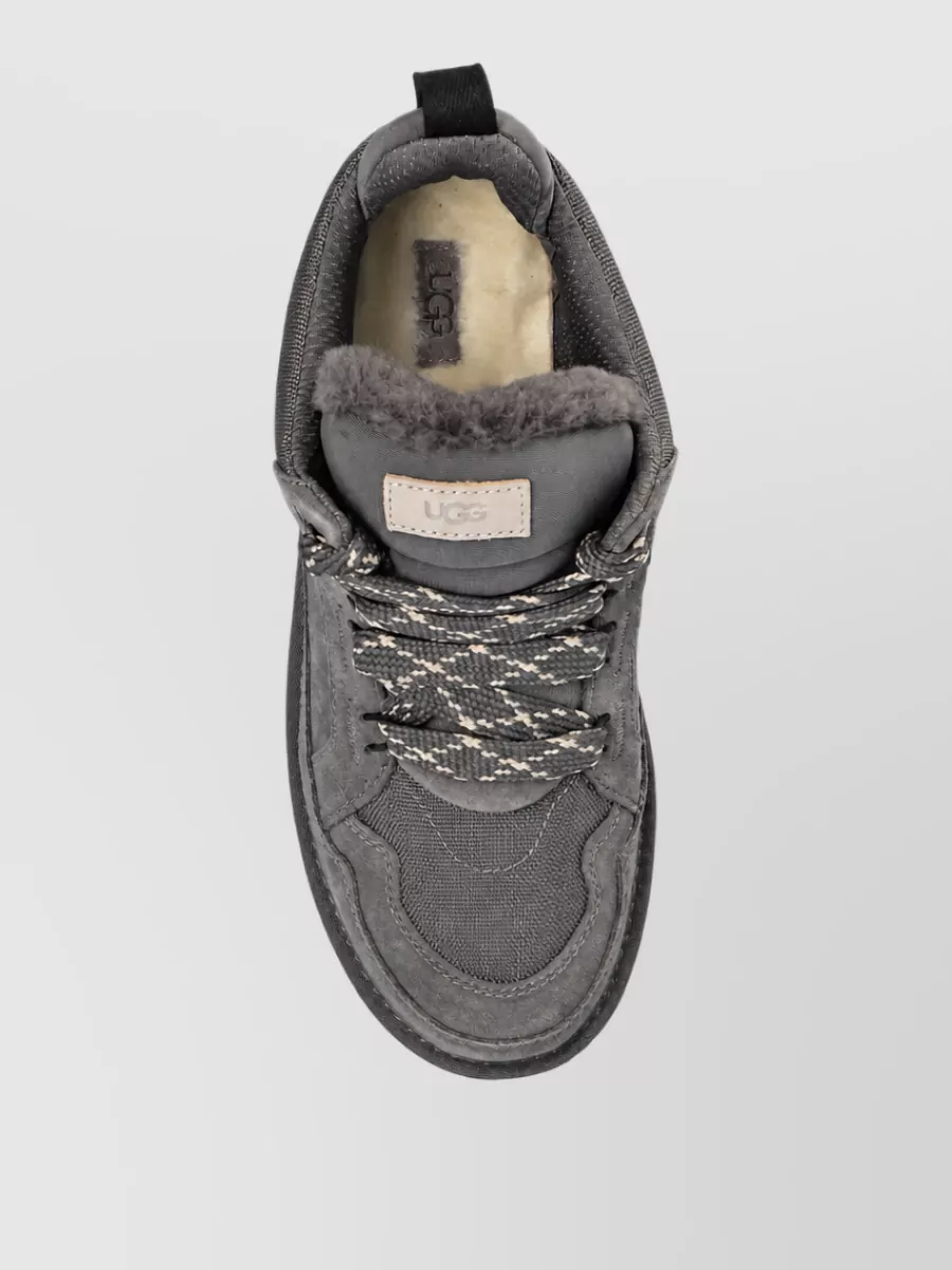 Ugg Suede Leather Low-Top Sneakers