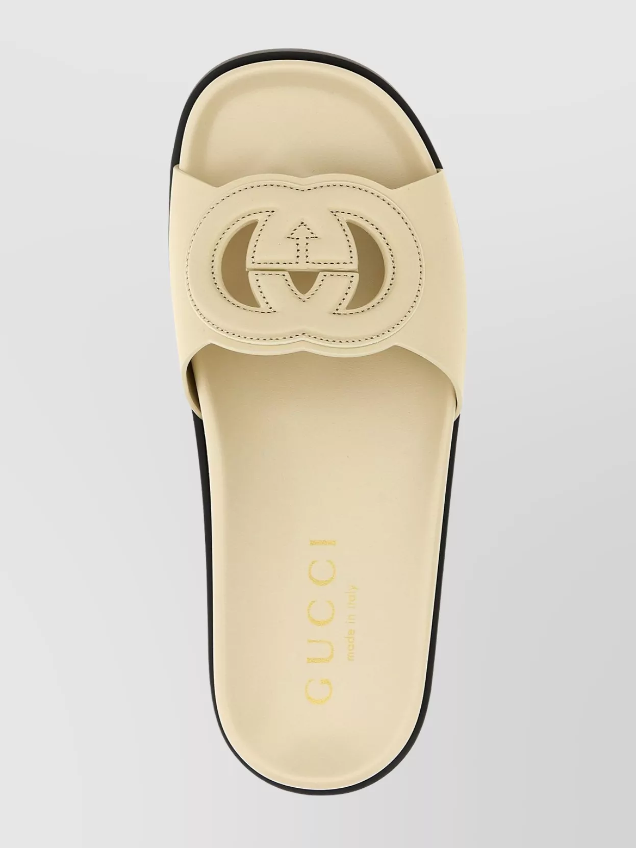 Gucci Logo Cutout Flat Slides