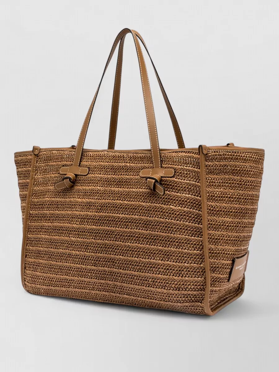Gianni Chiarini Marcella Tote Bag Dual Handles Woven Texture