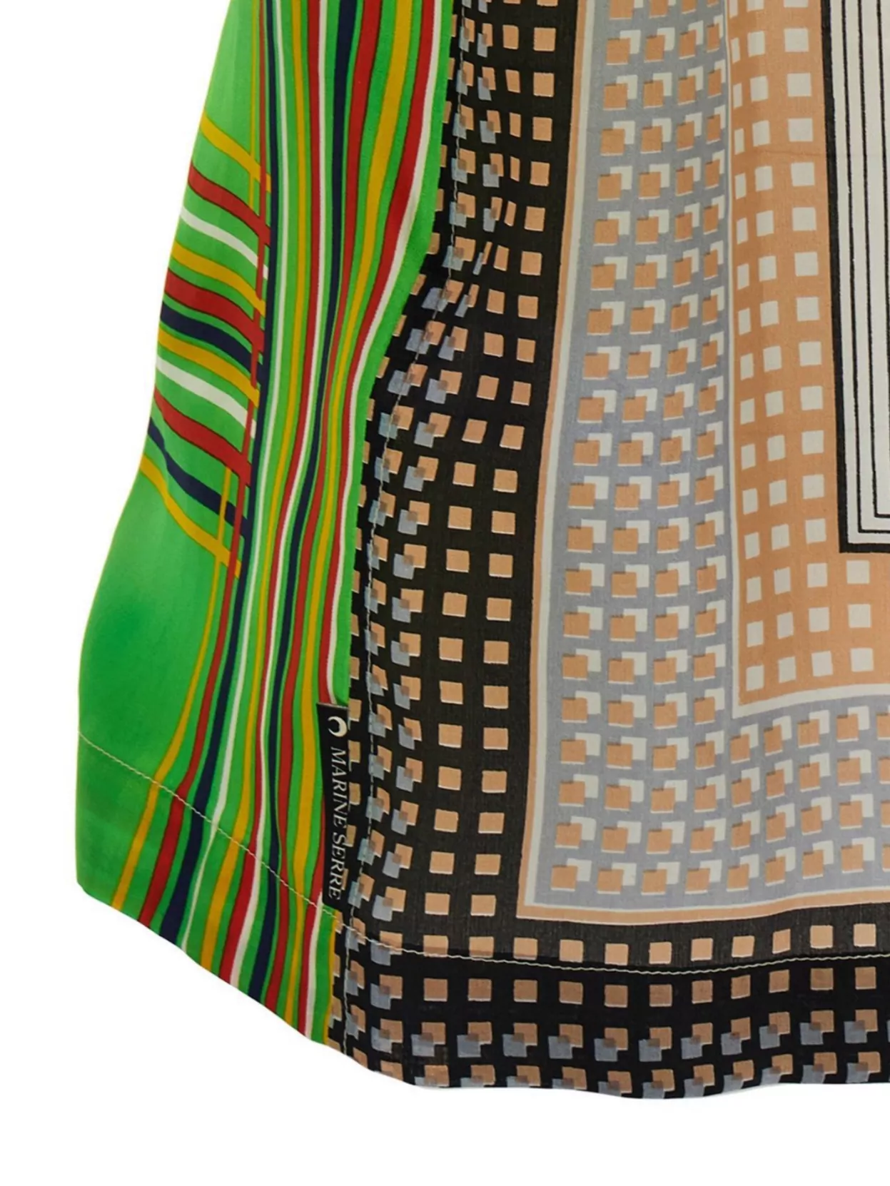 Marine Serre Regenerated Silk Scarves Bowling Shirt And Blouse Multicolor