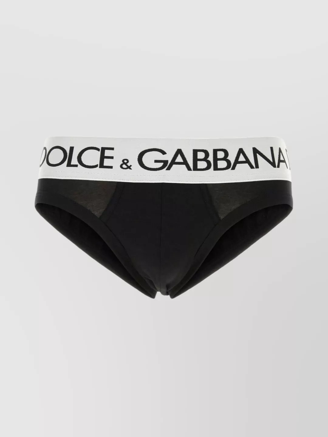 Shop Dolce & Gabbana Pure Cotton Stretch Undergarment In Black