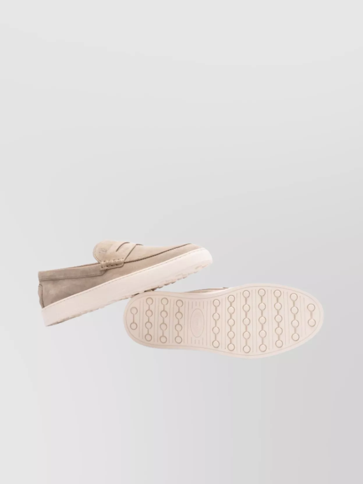 Tod's Penny Slot Detail Slip-On Suede Loafers