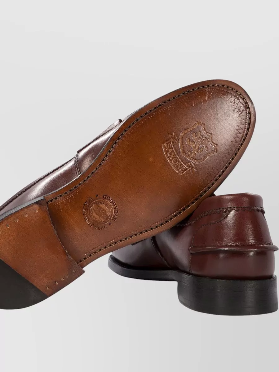 Saxone Of Scotland Leather Loafers