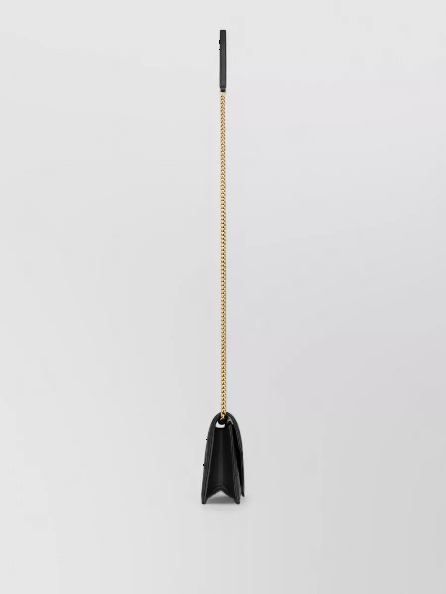 Saint Laurent Cassandre Leather Clutch Bag