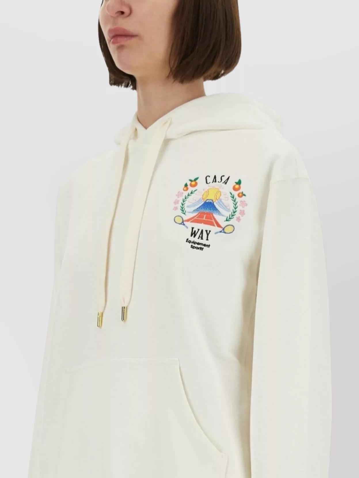 Casablanca Mountain Hoodie Featuring Drawstring Hood