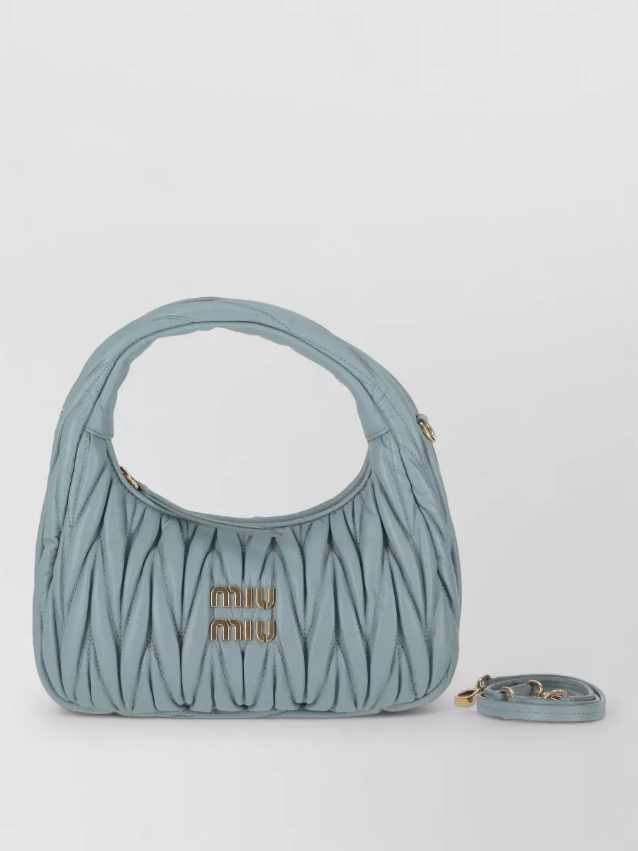 Miu Miu Quilted Tote Bag Detachable Strap