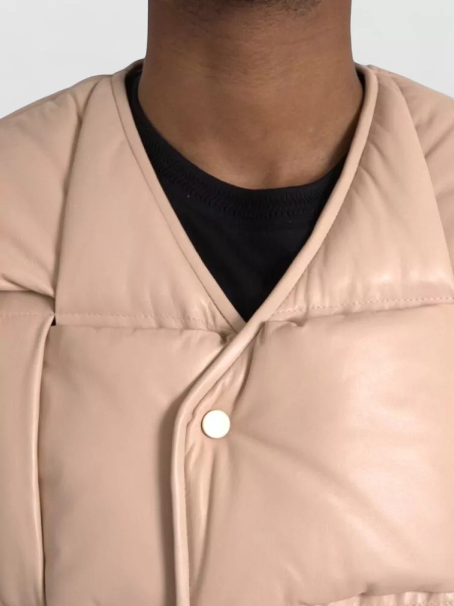 Bottega Veneta Leather Quilted Sleeveless Vest
