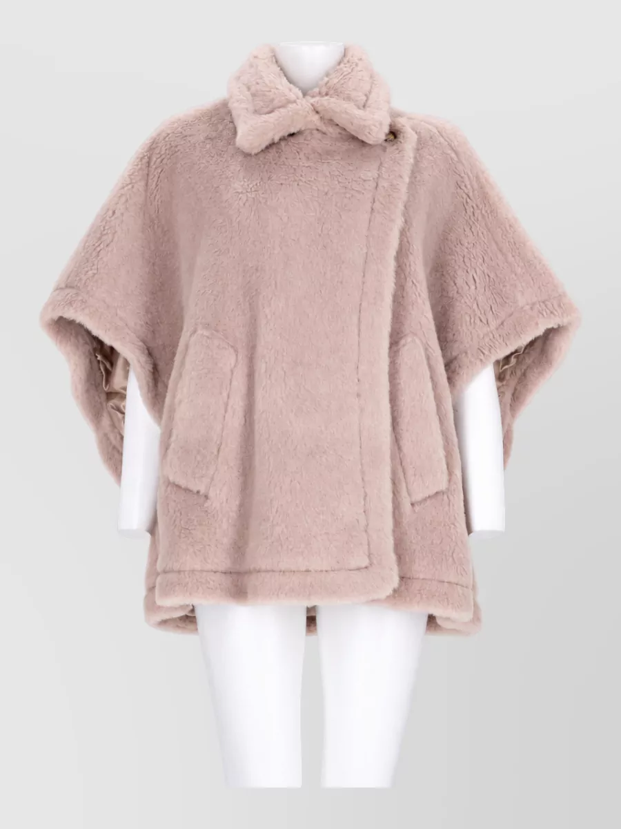 Max Mara silk faux fur jacket