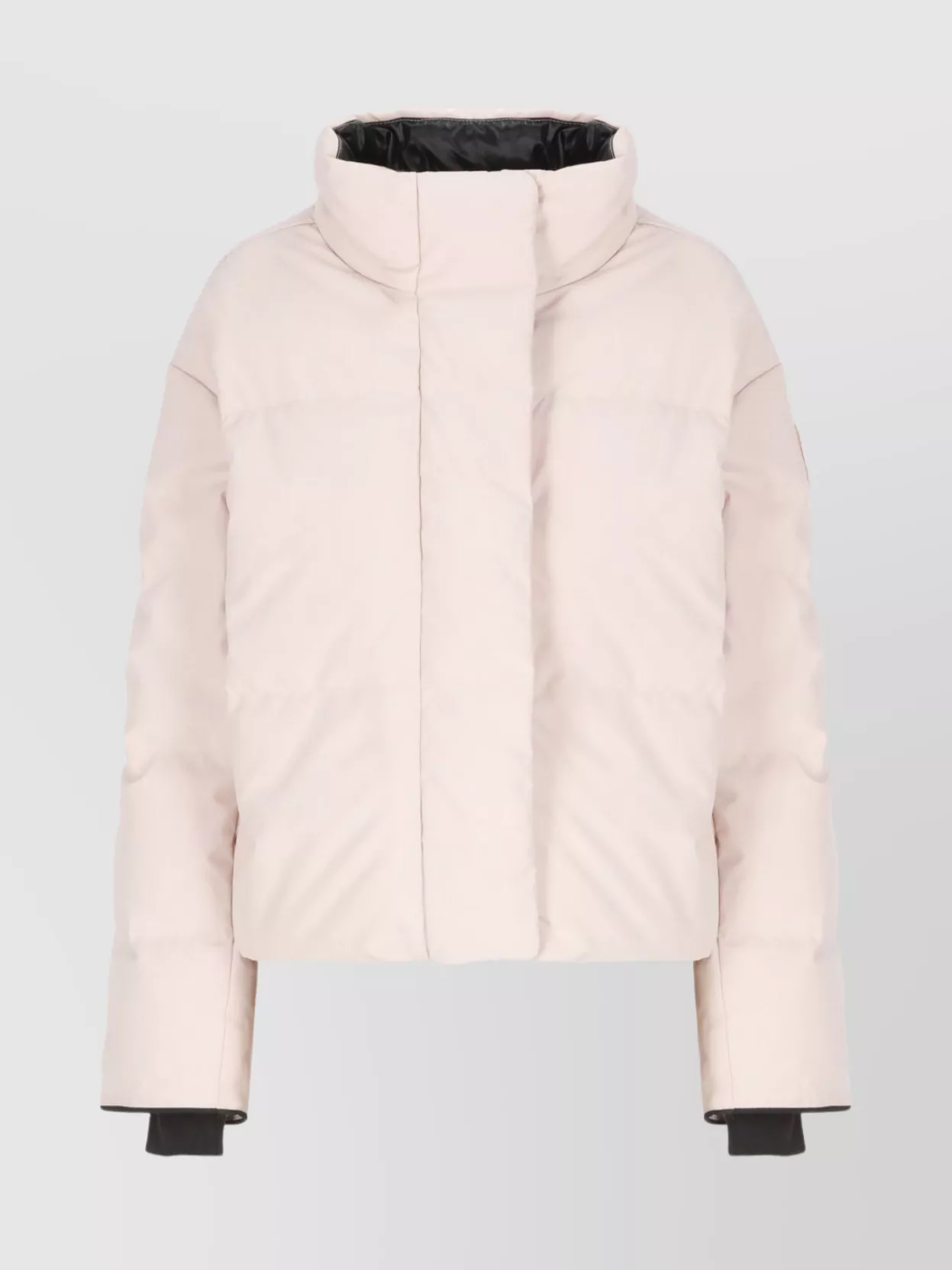 Canada Goose Quilted Down Jacket High Neck In White