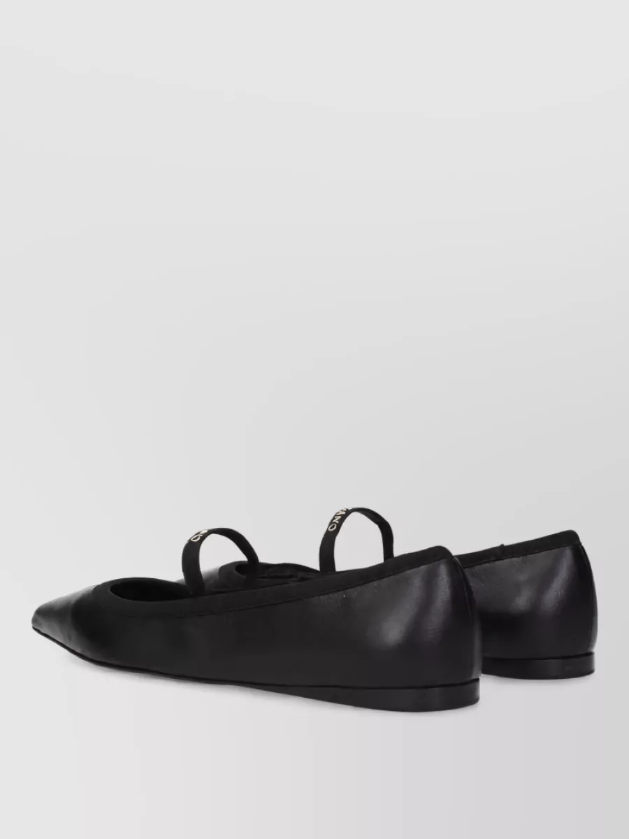 Ferragamo Leather Ballerina Flats