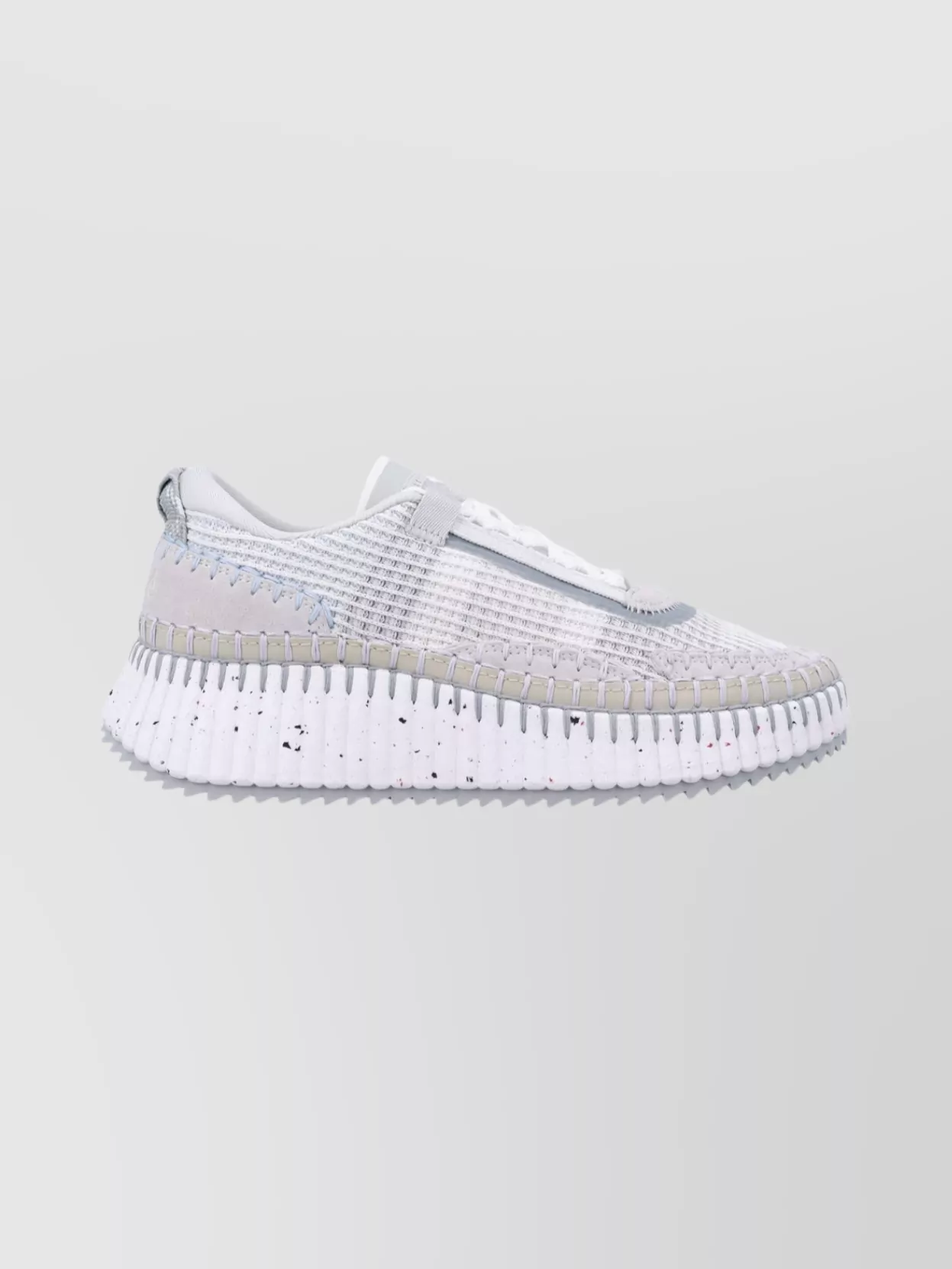 Chloé Nama Sneaker With Unique Design Features In White