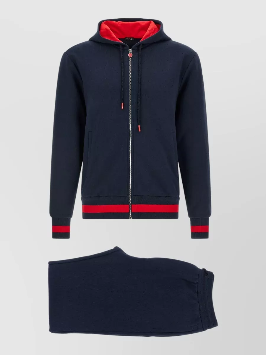 Kiton cotton hoodie tracksuit