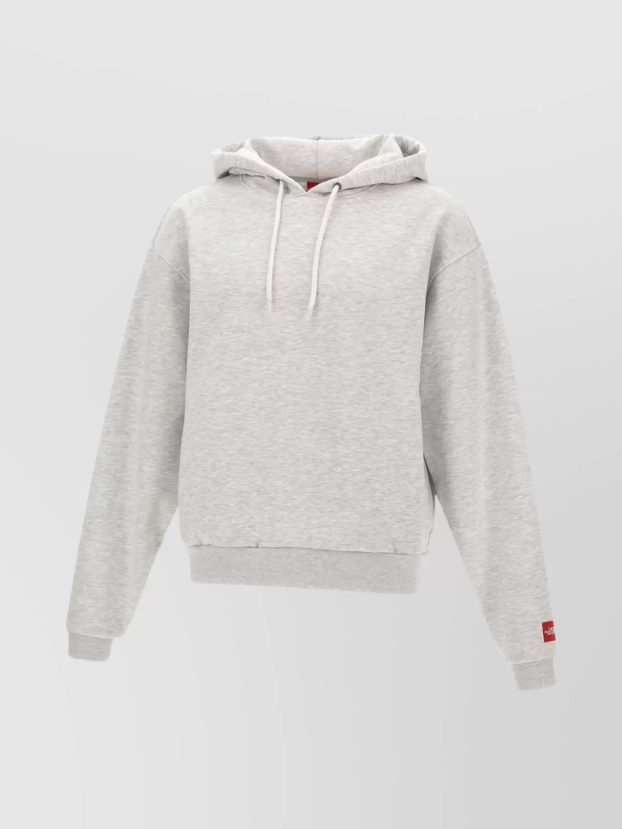 The North Face Hooded Sweatshirt With Drawstring And Ribbed Finish In Gray