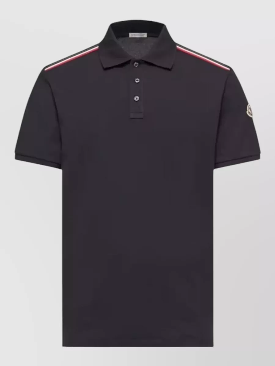 Moncler Cotton short-sleeve polo shirt